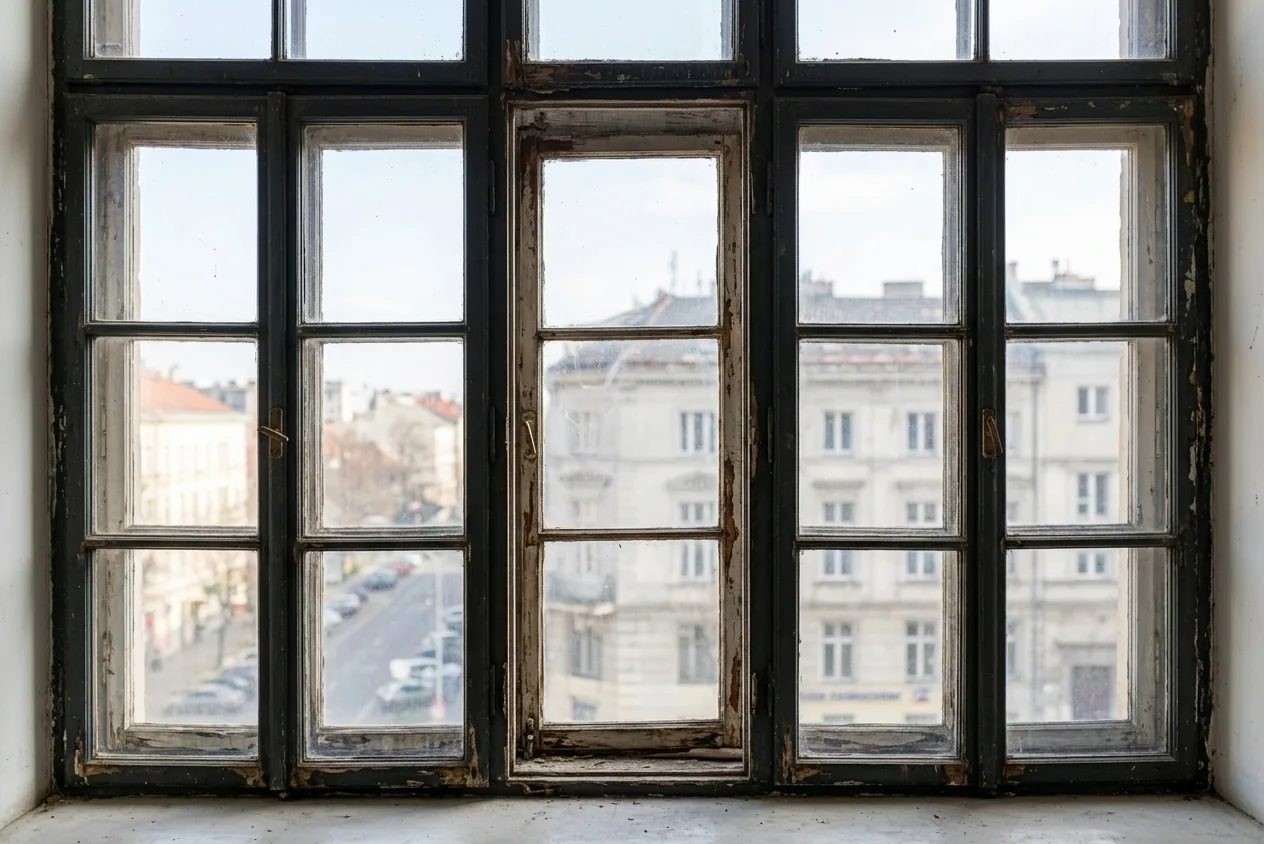 Vitrier / vitrerie à Aubervilliers — avant (chantier 2)