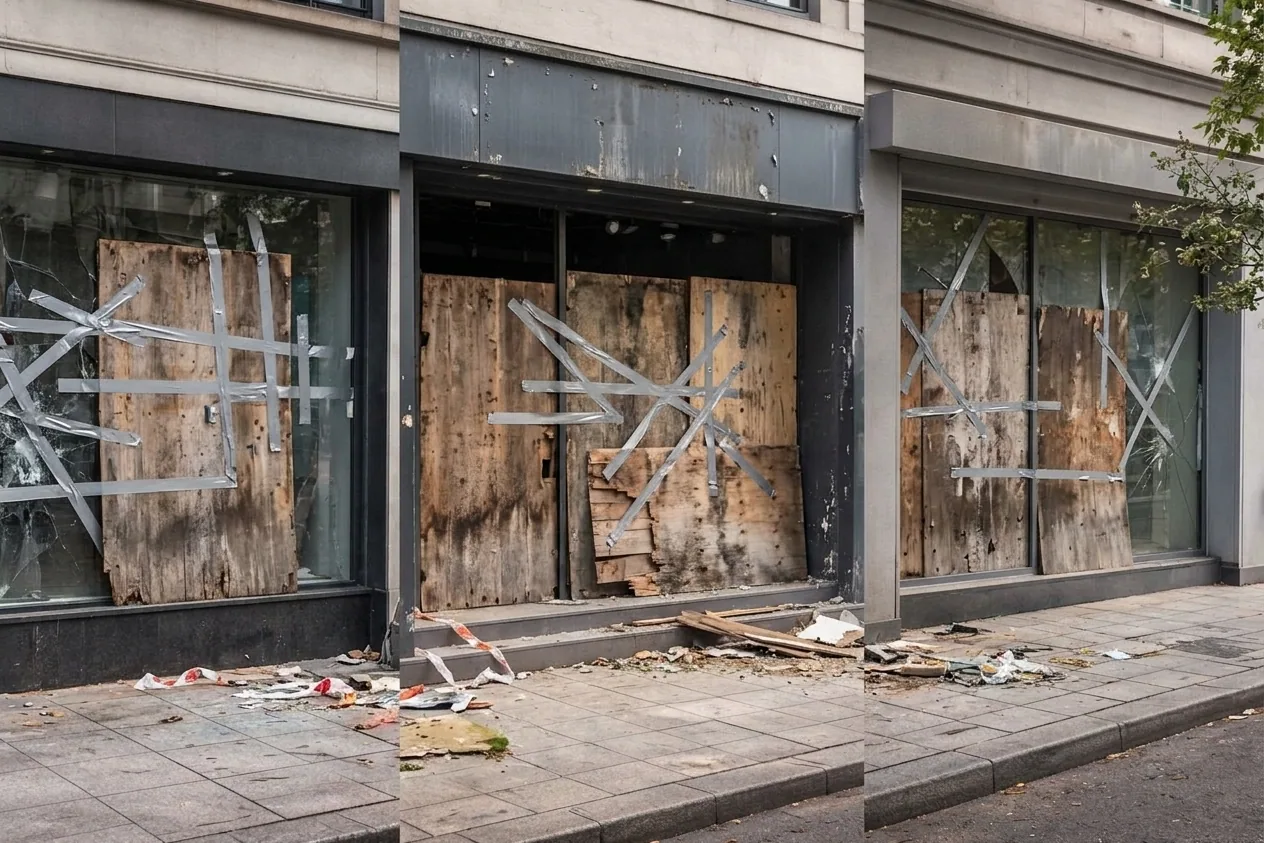 Vitrier / vitrerie à Aubervilliers — avant (chantier 3)